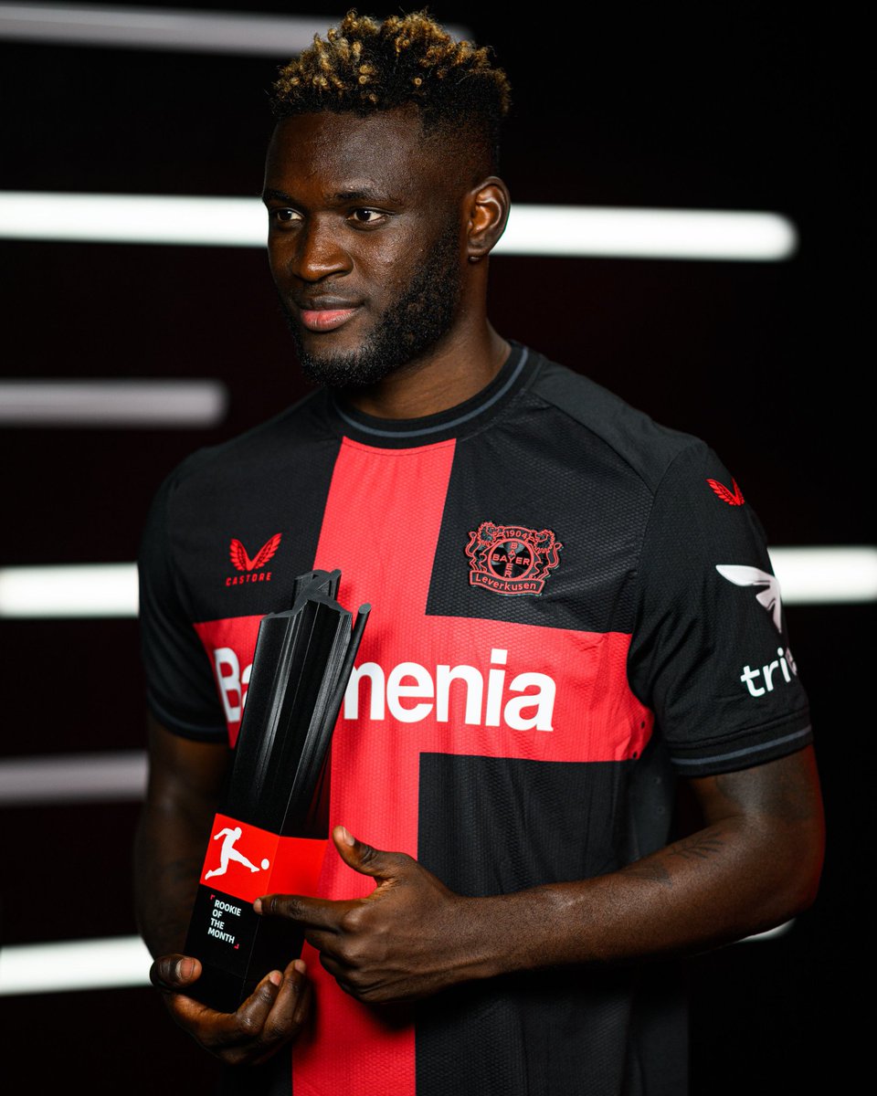 RandaAndrew's tweet image. Congratulations to @NGSuperEagles x @bayer04_en striker @boniface_jrn for winning the @Bundesliga_EN Rookie of the Month award for August.

Amaka no dey disappoint 😄

3️⃣ Games

⚽⚽⚽⚽goals

🅰️ Assists 

#Bundesliga #bo4