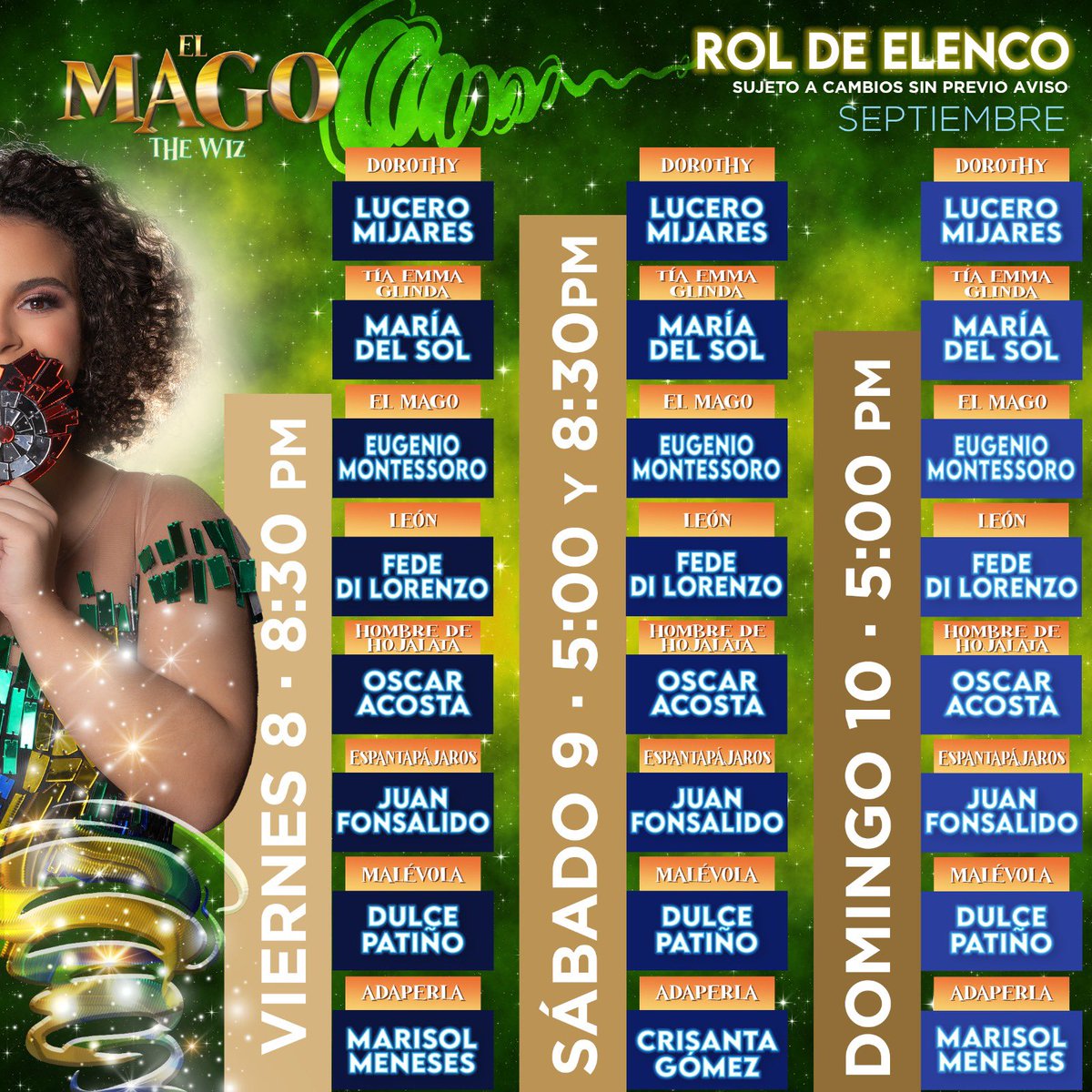 Los esperamos este fin de semana en el
Teatro Hidalgo. Hoy 8:30 PM
Boletos en taquilla y <a href="/Ticketmaster_Me/">Ticketmaster México</a>