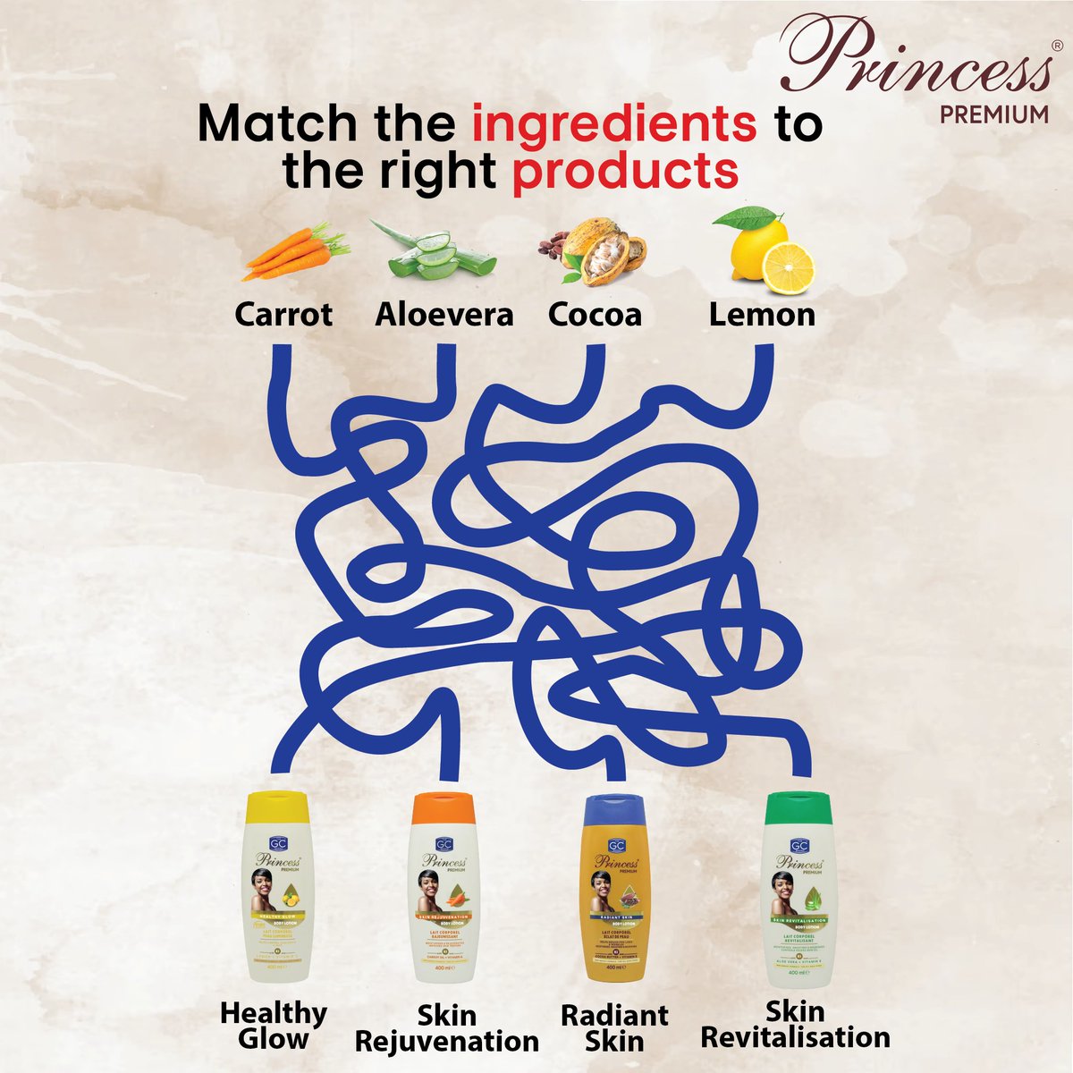 GhandourGhana's tweet photo. Match the ingredients to their corresponding Princess Premium Lotion? π₯πΏπ«π Comment your answers below and tag a friend who loves a good challenge.
#princesspremium #lotion #takecareoffutureyou #ghandourcosmeticsltd #thegcbrand https://t.co/KnuEP1LgZO