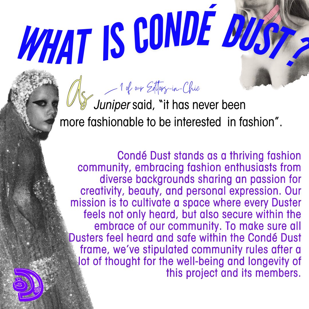 CondeDust's tweet photo. ATTENTION LAUNCH AHEAD: Welcome to Condé Dust! ✧ https://t.co/Jbvtkqml3E
