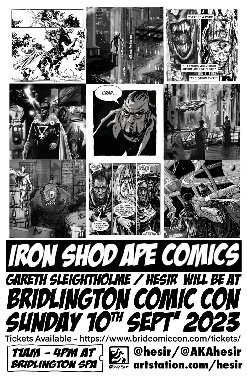 hesir's tweet image. Hey, I&apos;ll be @BridComicCon on Sunday. See you there! #Comics #MakingComics - ironshodapecomics.com/blog/ -