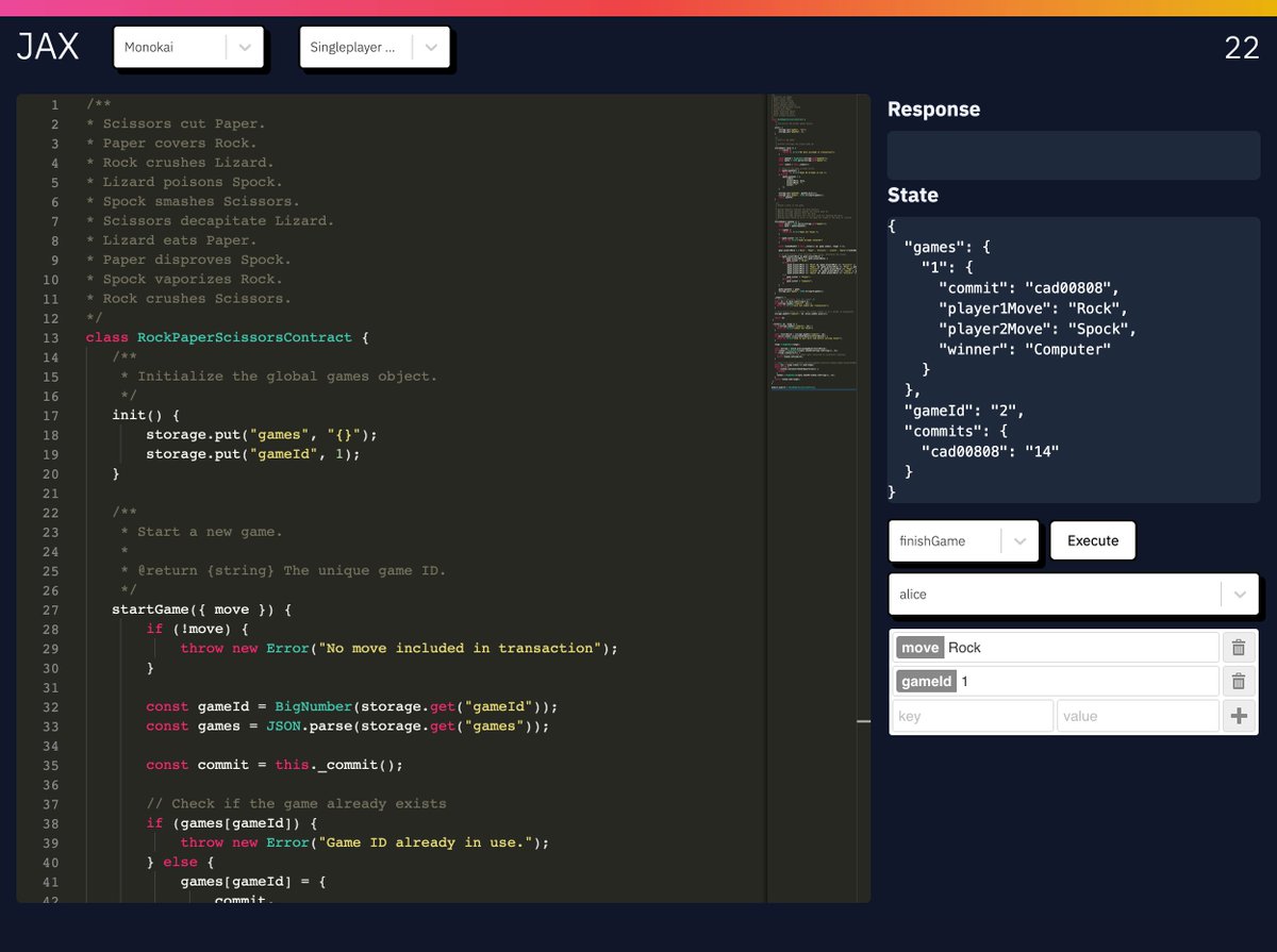 The JavaScript programming language community is the largest in the world, standing at ~ 17M developers 👨‍💻

<a href="/jaxdotzone/">JAX</a> is a smart contract platform that will allow developers to write and deploy contracts written in JavaScript on the Terra blockchain.

Here's a sneak peek 👀