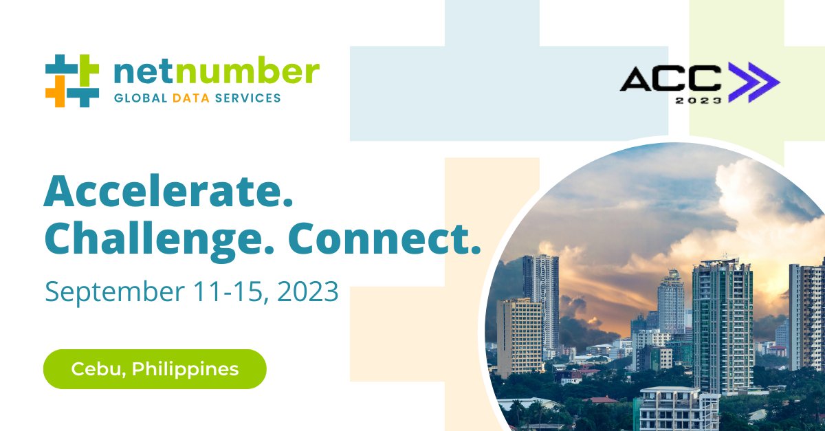 NetNumber's tweet image. 🇵🇭Join us at the @ACConference on Sept 11-15 in Cebu, PI. Gang Su, Sales Manager, will join industry leaders ACCELERATE Growth, CHALLENGE Ways of Thinking and CONNECT with Leaders.

Set up a meeting today:
go.netnumber.com/accelerate.-ch…

#telecomevent #ACC2023