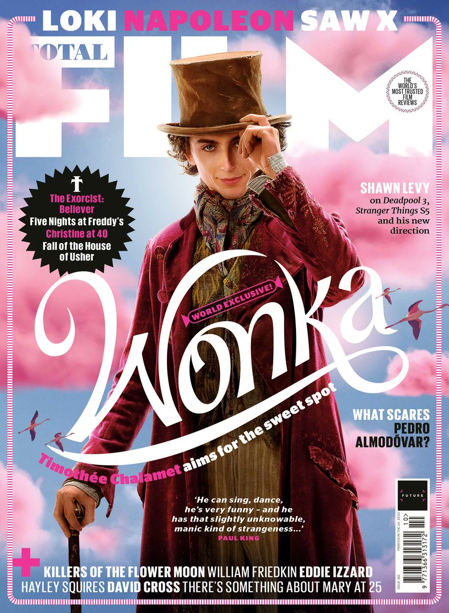 Wonkas on the cover of Total Film, 2005 and 2023