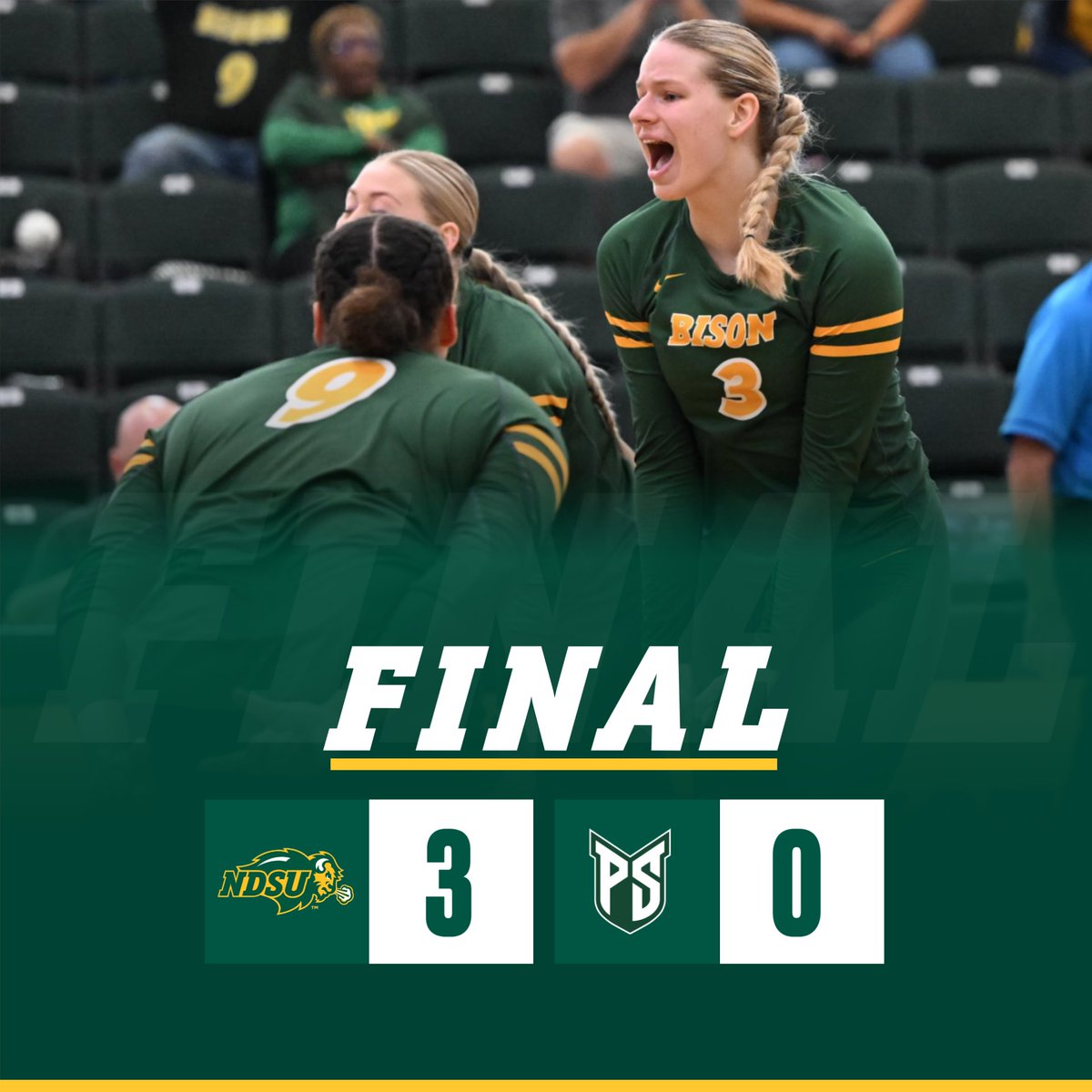 We're sweepin' at the BBF! 🧹 #GoBison