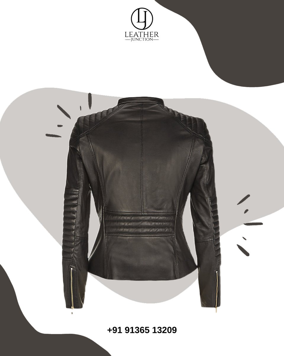 leatherjunc's tweet photo. WOMEN`S BLACK STYLISH RACER LEATHER JACKET.
.
.
.
A lovely biker leather biker jacket in black. Made from Genuine leather.
.
.
.
.
Follow @leatherjunction_72 for more.
.
.
.
#riderjacket #traveljacket #leatherjunction #zipper #zipperjacket #fashionista #outfitoftheday https://t.co/2mYVzj76C4