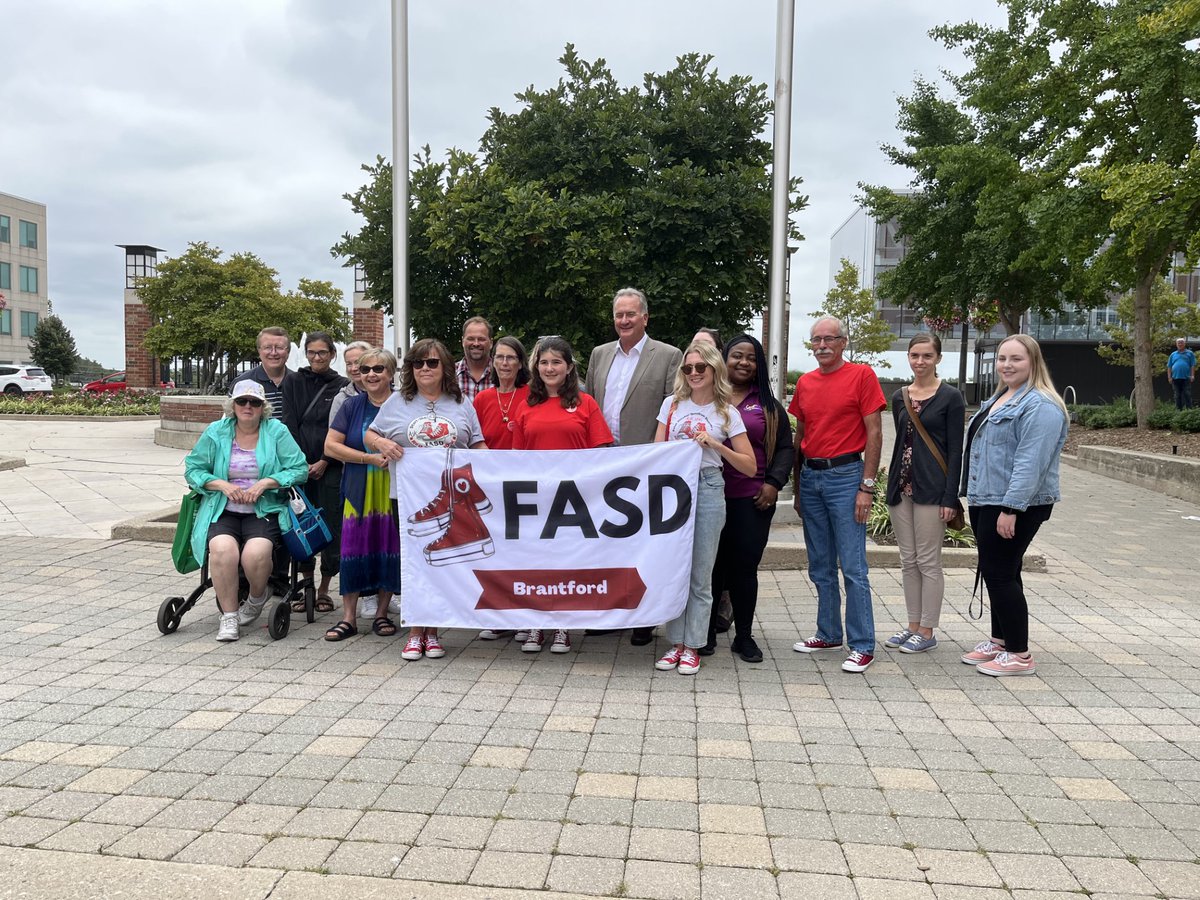 Contact_Brant's tweet image. Thank you to everyone who attended the first annual FASD awareness flag-raising today at Harmony Square.

If you missed today&apos;s event, don&apos;t worry; you can still attend the FASD Awareness in the Park tomorrow at Mohawk Park from 1-3 p.m.  Pizza, chips, and fun!

#FASDMonth2023