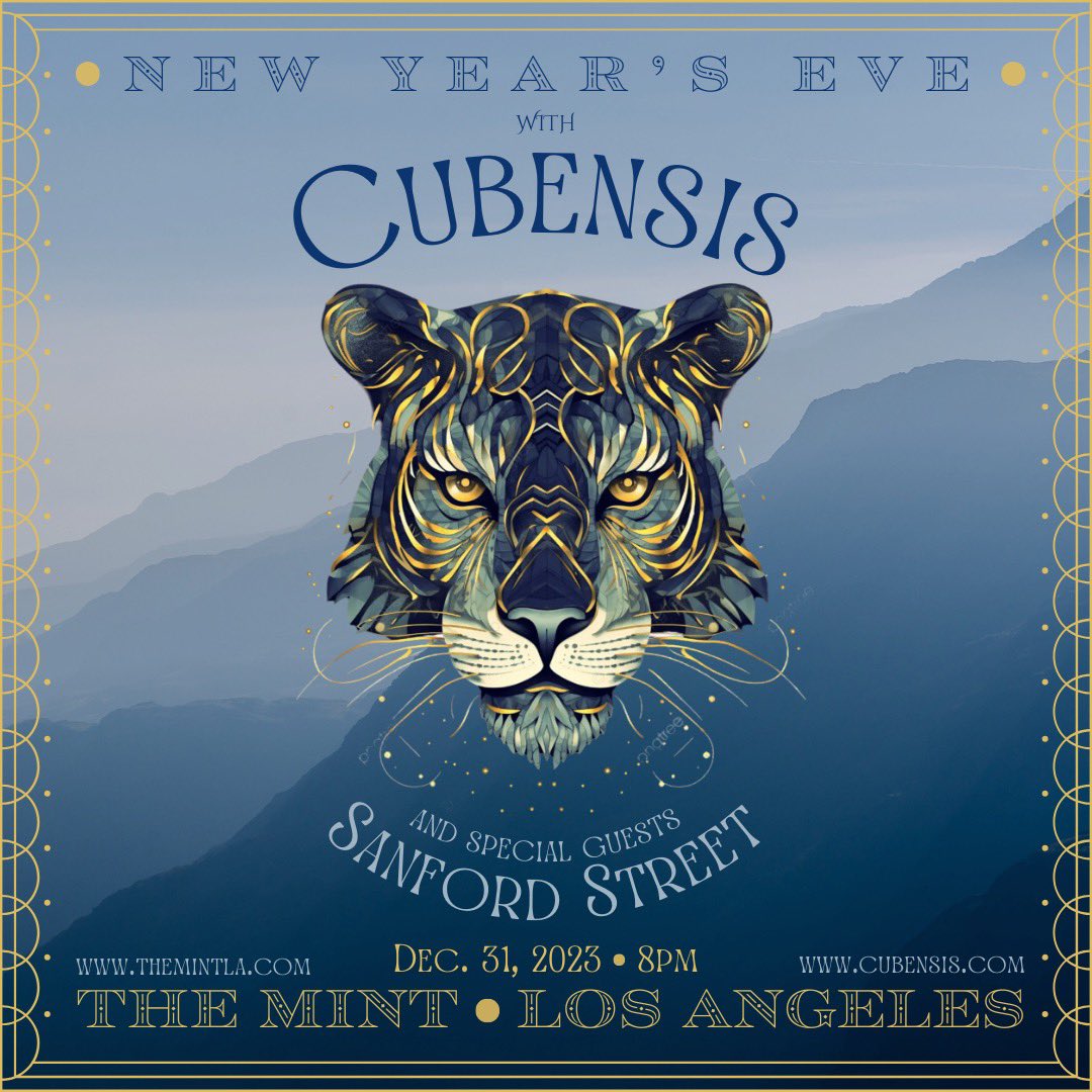 🎉New Year’s Eve at @MintLA tickets on sale NOW! #newyearseve #cubensis #livemusic 

wl.seetickets.us/event/nye-with…