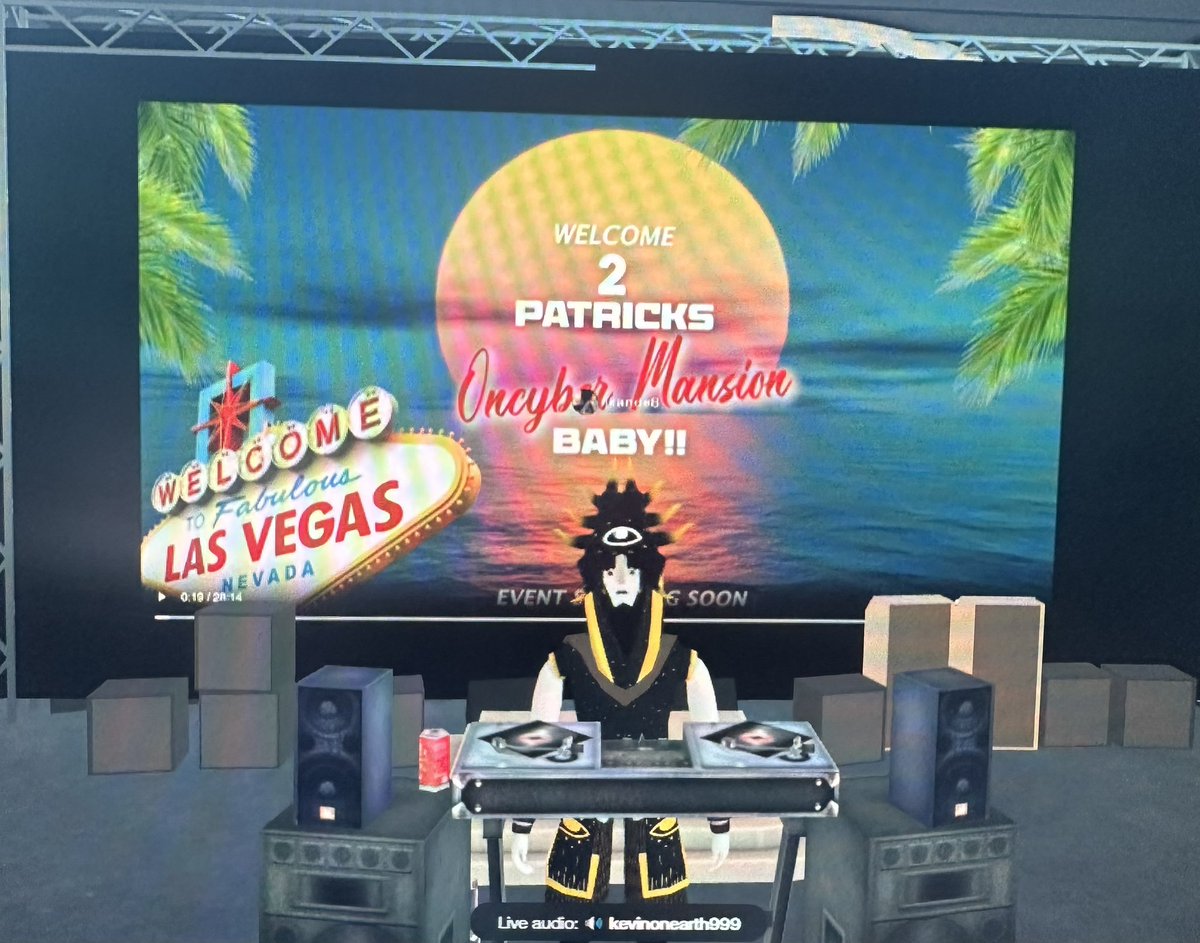 patrick_cornett's tweet photo. Lunch time mix with yours truly it’s about to go down @ 12:00 PST in my @oncyber mansion baby!!! The #1 DJ in Vegas is in the building! https://t.co/Q8dBN5GNLD