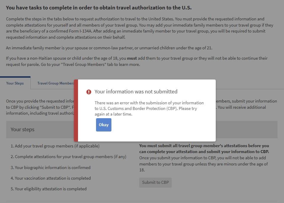 LuckNews88's tweet image. 🔈#PwogramBiden : Depi kèk jou, divès benefisyè ki konfime paka soumèt dosye bay @CBP, aprè etap @USCIS. Selon sèten ekspè nan domèn nan, pwoblèm sa pa depann de benefisyè a, men de sistèm nan. Lè sa rive, ou gen 2 chwa : kontinye eseye jiskaske li soumèt, oubyen kontakte USCIS.