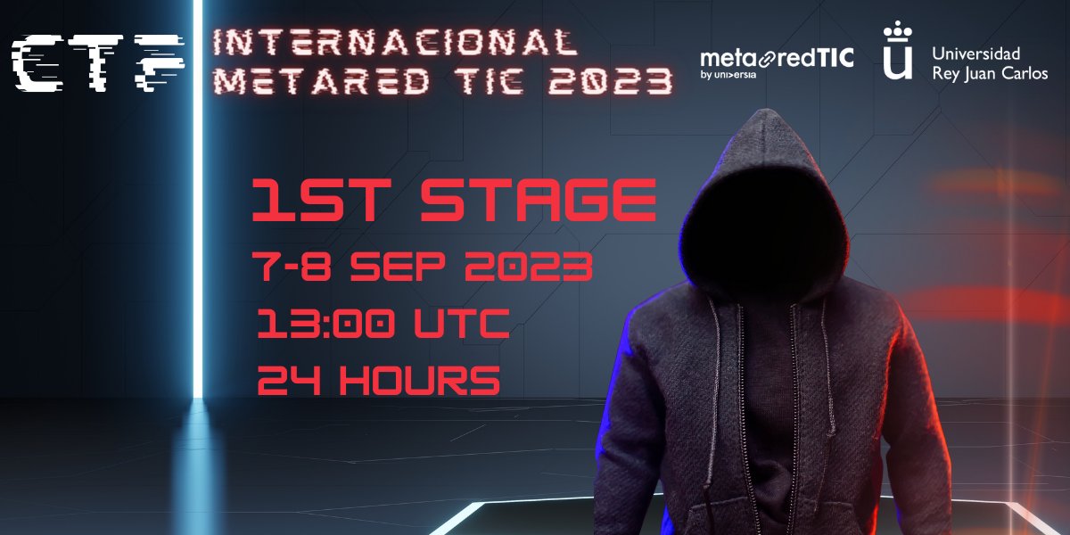 universidad_uci's tweet image. En el día de ayer comenzó el #CTF Internacional #MetaRed TIC 2023, donde nuestro equipo C0n3ct@20uci 🇨🇺, obtuvo el lugar 13 de 43 equipos en la primera etapa organizada por la @urjc de España. ¡Muchas felicidades y futuros éxitos! 👏👏👏

#SomosUCI #UniversidadCubana @raydelmp
