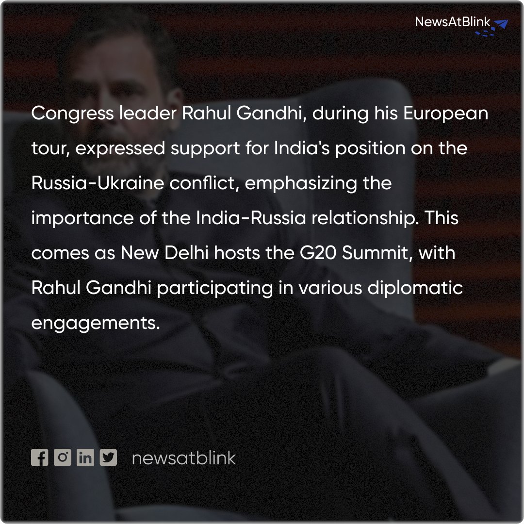 #rahulgandhi #russiaukrainewar #indiaforeignpolicy #g20summit #europetour #diplomacy