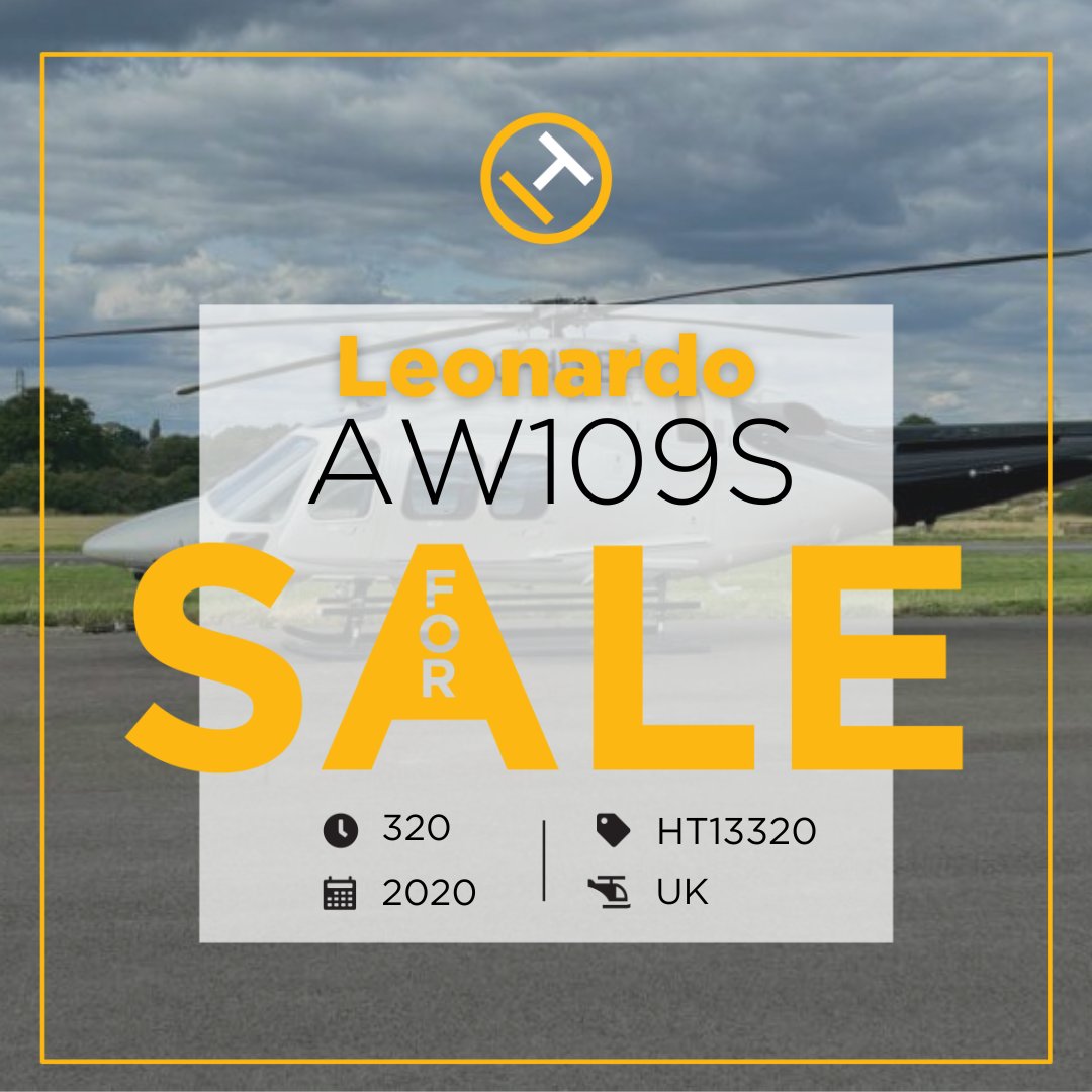 heli_trader's tweet photo. FOR SALE - 2020 Leonardo AW109S🚁
Location: United Kingdom
TTAF: 320
Price: Contact Broker
Listing ID: HT13320
To find out more - https://t.co/VIFXd6VJDz
#helisales #aircraftsales #rotorcraft #helitrader https://t.co/V6RjDlCRj2