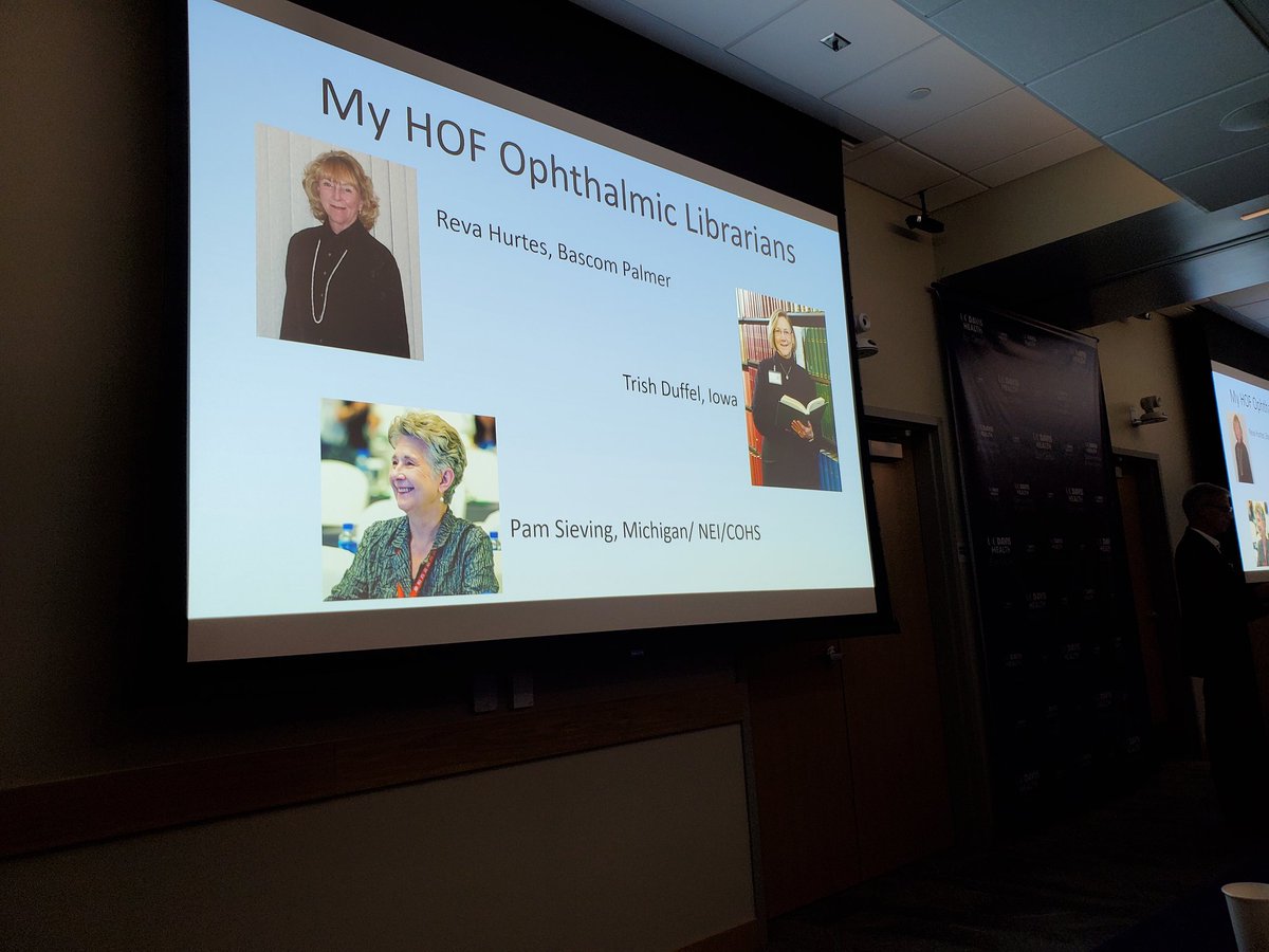 #medlibs Shout out to librarians at the Cogan Ophthalmic History Society annual meeting by Snyder lecturer Chris Biodi. Thank you!!