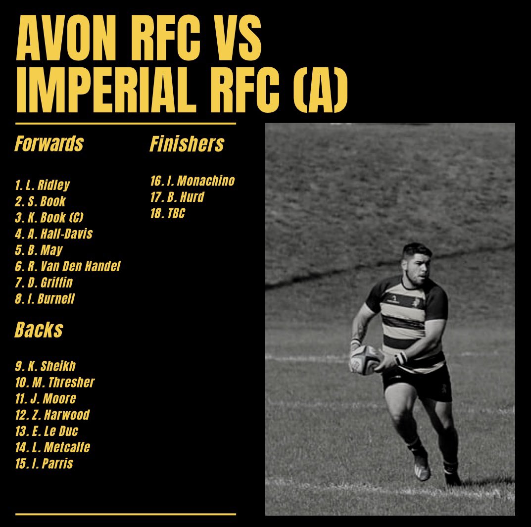 ⚫️🟡SQUAD🟡⚫️ Our 1st XV to face Imperial in our first away game of the season! Come join us on the road and support the boys in Black & Yellow. Good luck boys! #blackandyellow