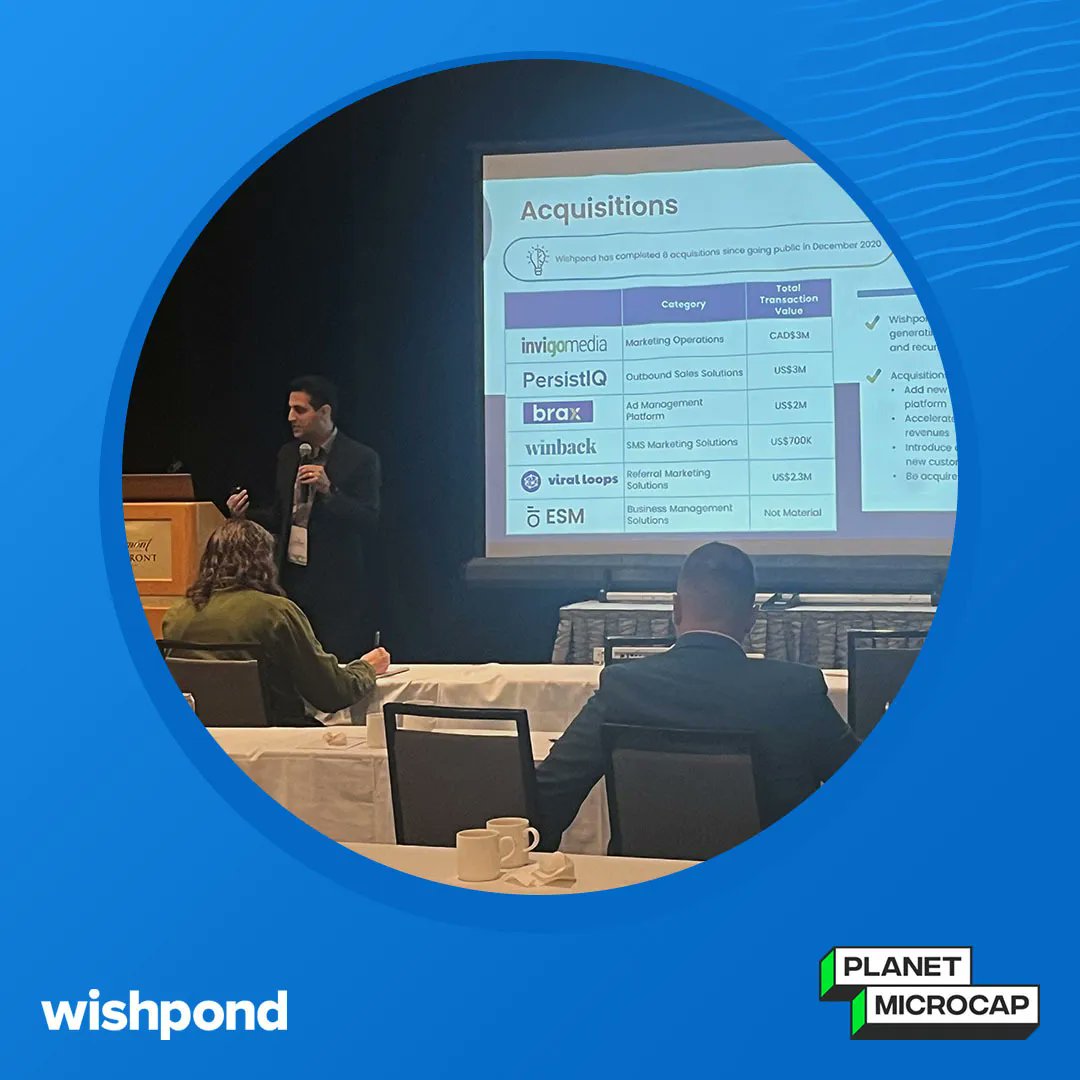Wishpond (@wishpond) on Twitter photo We were thrilled to present at the <a href="/StockNewsNow/">SNN Network</a> Planet Microcap Showcase in Vancouver, BC this week. Wishpond's CEO, Ali Tajskandar, shared the company's story as well as the future growth strategy. Thanks to all who attended! We look forward to presenting again in the future🙌 We were thrilled to present at the <a href="/StockNewsNow/">SNN Network</a> Planet Microcap Showcase in Vancouver, BC this week. Wishpond's CEO, Ali Tajskandar, shared the company's story as well as the future growth strategy. Thanks to all who attended! We look forward to presenting again in the future🙌