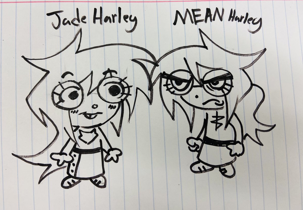 TheboxkidS's tweet photo. Jade Harley and her evil twin #MEANHARLEY https://t.co/wvNJPoGC1Q