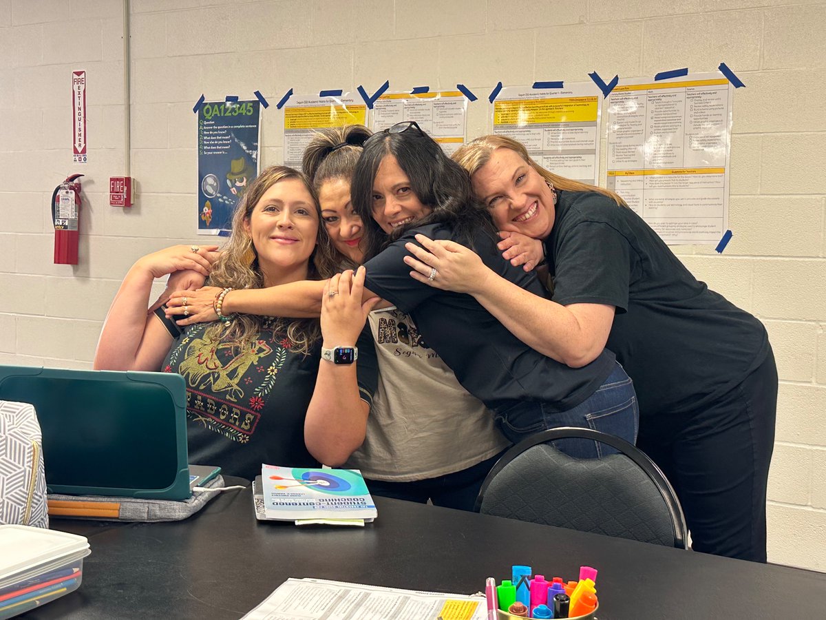 When one leader says they “just need a hug,” team members are there for you: no questions asked, no judgement! This team (and the four not pictured) are everything positive, good, supportive and right!  #1Heart1Seguin <a href="/SeguinISD/">Seguin ISD</a>