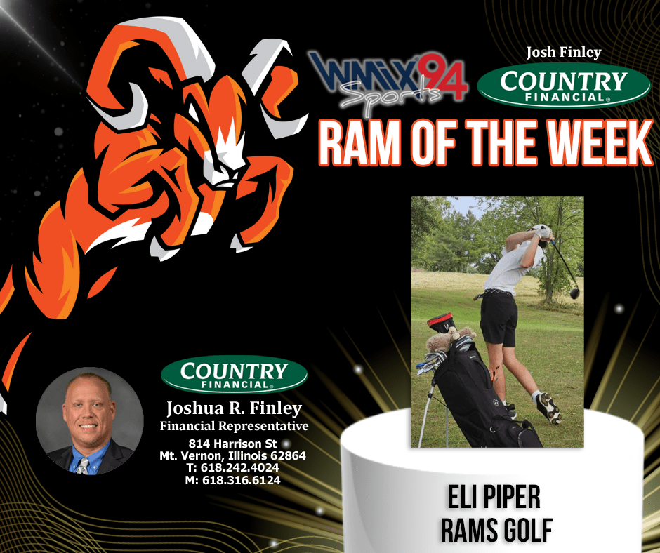 Our second WMIX Sports/Josh Finley Country Financial Ram of the Week is Eli Piper. Read more here. section618.com/2023/09/08/wmi…