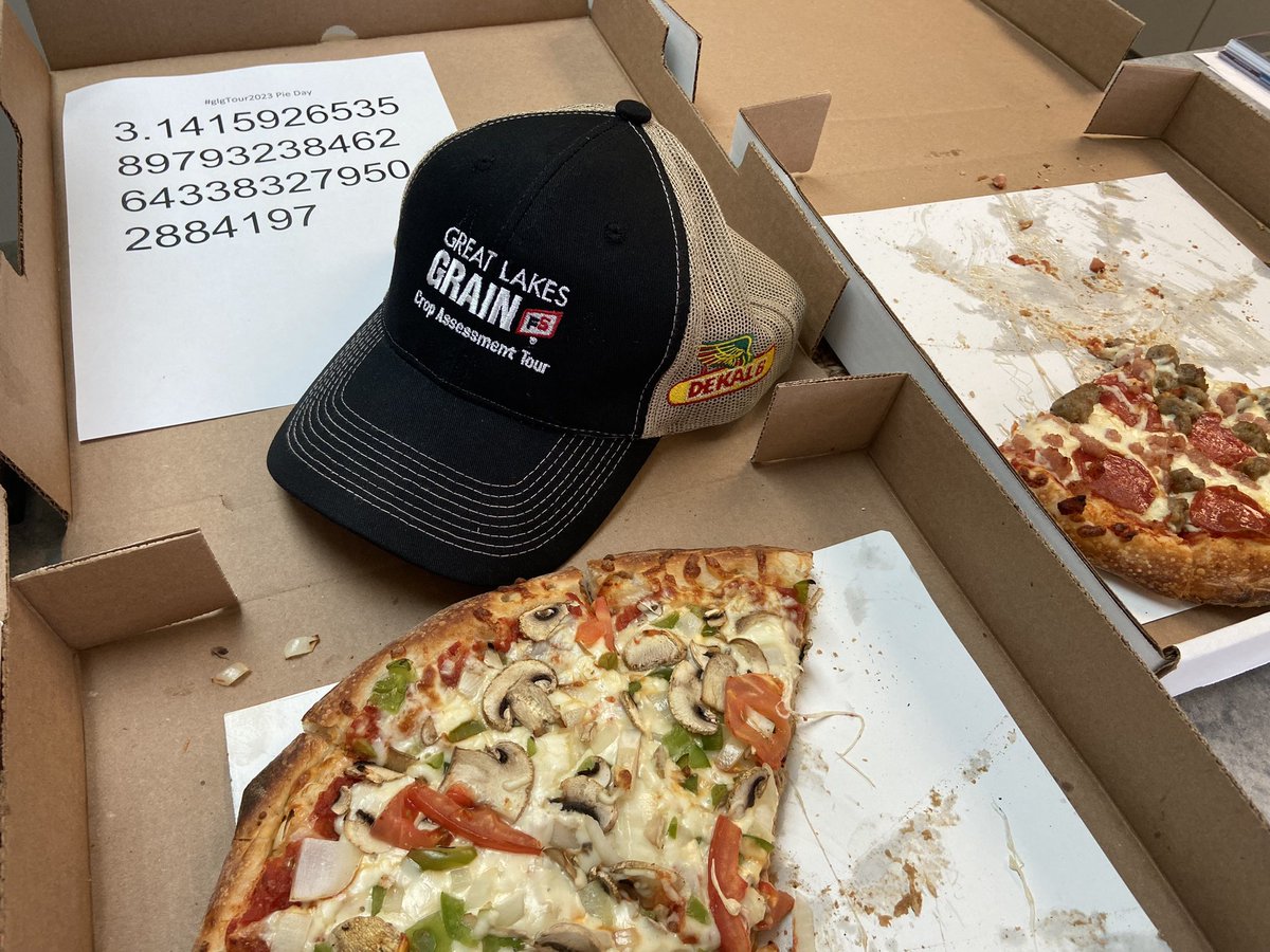 #glgTour2023 Theme today is Pie day.. we may have taken some liberties on the interpretation.  Be sure to check to stop by the Agris/GLG/FS partner booth next week <a href="/outdoorfarmshow/">Canada's Outdoor Farm Show</a> in Woodstock for #ontag yield estimate results.
