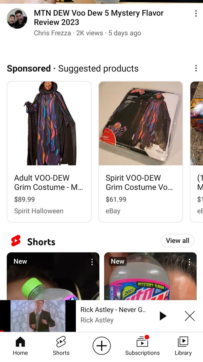 You can buy the voo dew costume!