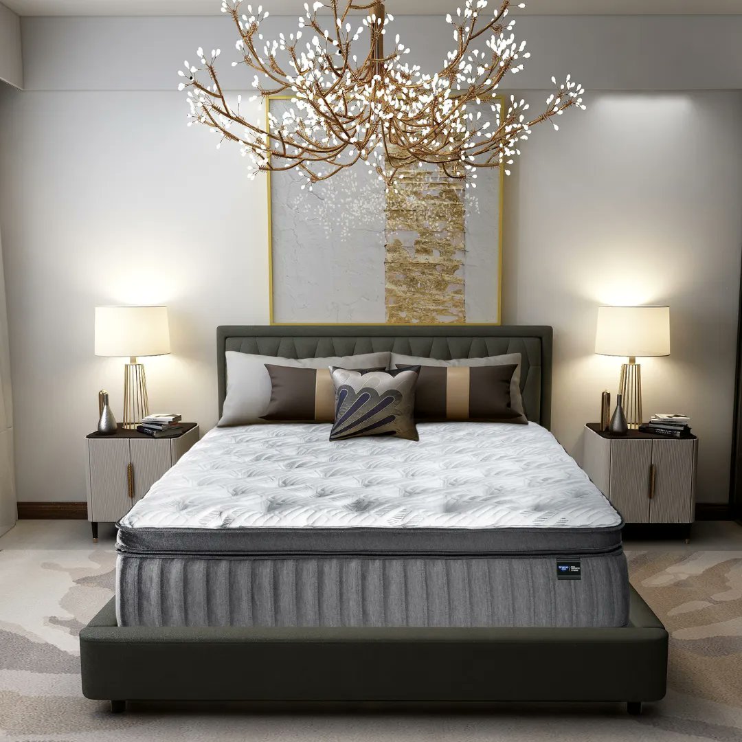 The Back Supporter Hybrid has a dual cooling technology that combines breathable fabric with a cool-to-the-touch feature to regulate temperature for a comfortable night's sleep.