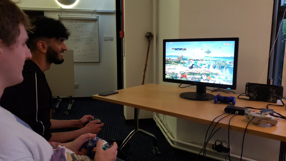 GUYS!! Come to the student union committee room 1 for some ultimate gaming, we're here from 8pm until midnight! There'll be a mario kart time trial competition soon! With other games such as rocket league, guilty gear strive and wii sports. SEE YOU THERE!!