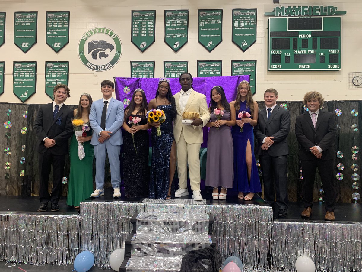 A HUGE congrats to our <a href="/Mayfield_HS/">Mayfield High School</a> Homecoming court and HOCO23 King Savon Harris and HOCO23 Queen Ziann Vincent!!!