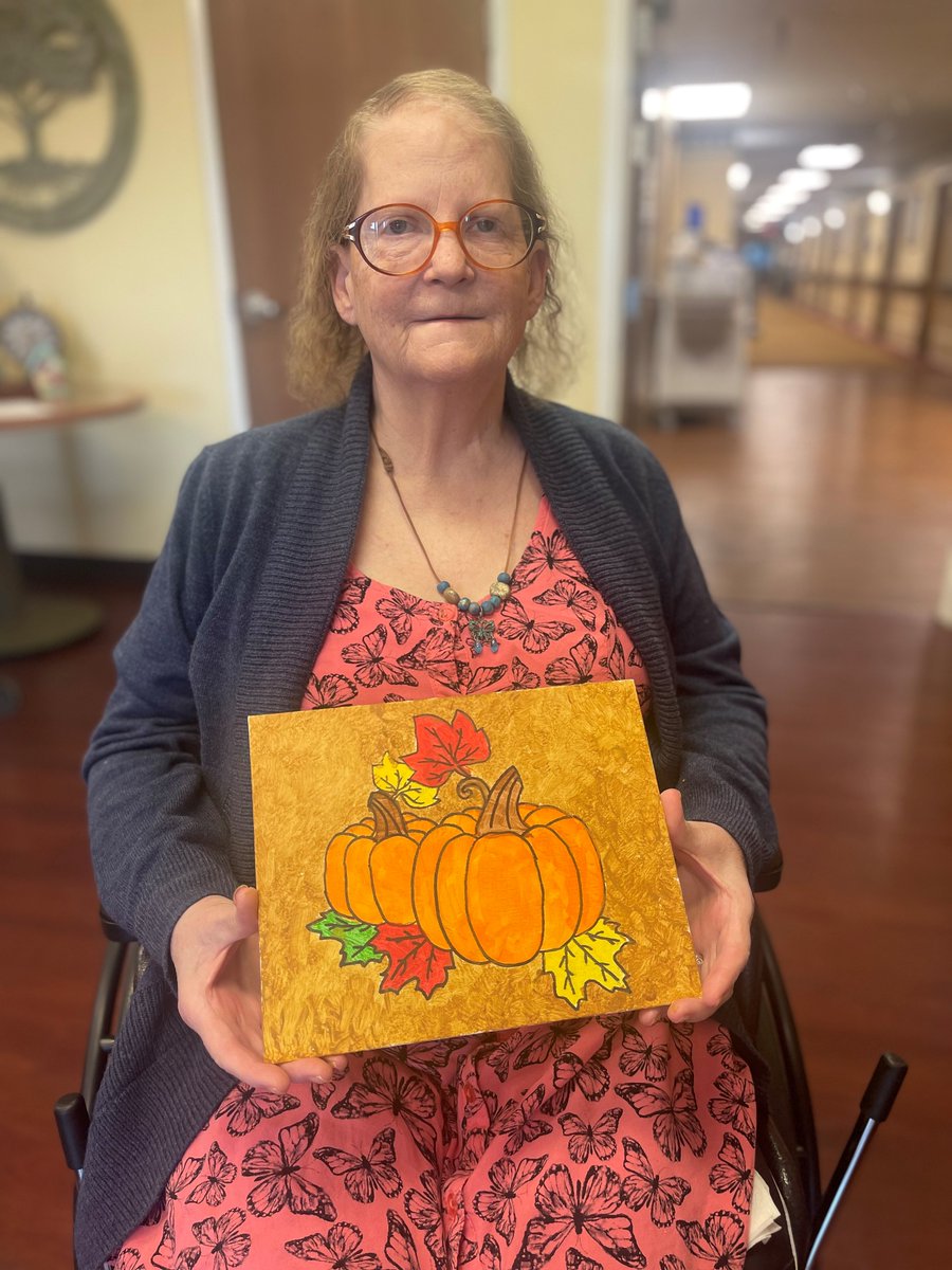 GenoaRetirement's tweet photo. Did you know that crafting helps with coordination, mental health, brain health, relationship-building, and the feeling of personal growth? We love getting our residents connected with our weekly crafts! 🎃 https://t.co/WHvpYuHERl