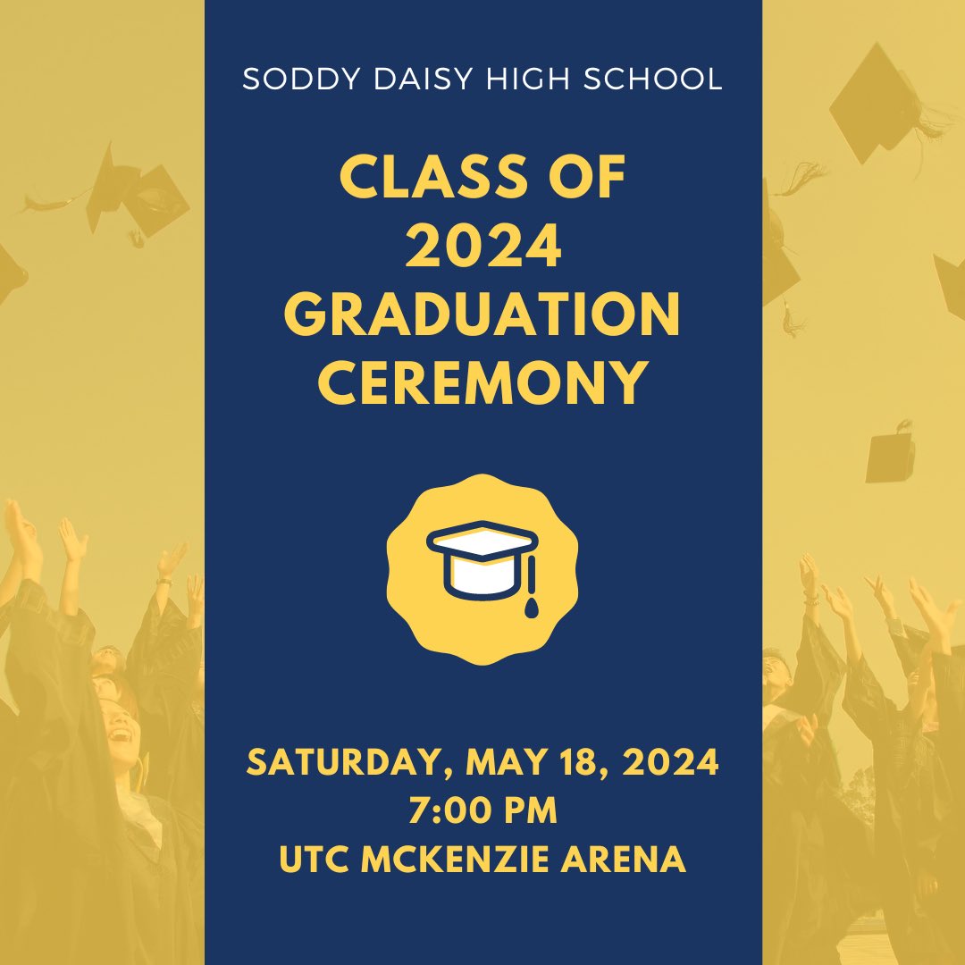 Save the date: Class of 2024, we love you!  💙💛