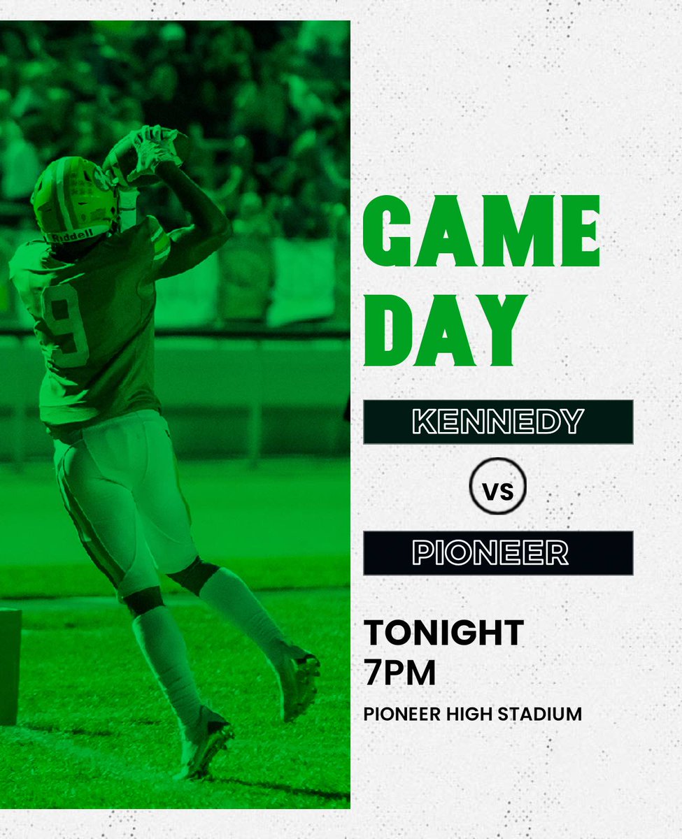 KennedyHighFB's tweet photo. TONIGHT! Kennedy v. Pioneer
@ocvarsity @ocvarsityguy https://t.co/ckn5NvJlsZ