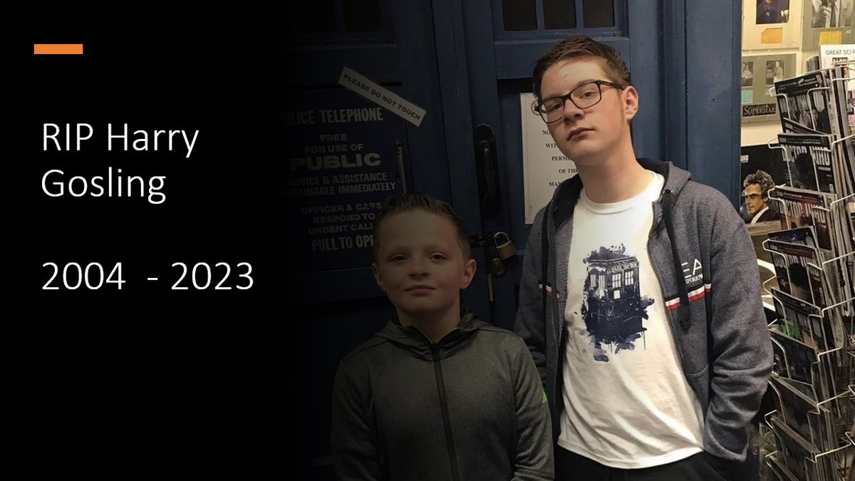 reyhickmanmusic's tweet photo. RIP Harry Gosling (2004 - 2023), forever our Erratic Doctor.
#RIPHarryGosling https://t.co/I7ZKzKZnuz