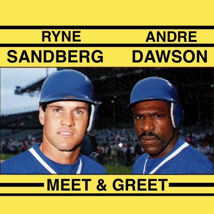 obvious_shirts's tweet photo. 🔥FRIDAY GIVEAWAY🔥 Giving away (1) Ticket to tomorrow’s Meet &amp; Greet with Ryne Sandberg and Andre Dawson! More information can be found here: https://t.co/I7cHJNJ5sm

To Enter: Retweet and follow @obvious_shirts 

Winner picked today at 7pm! https://t.co/i5EwmXB963