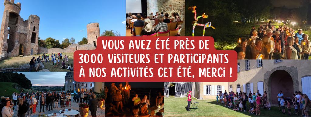 Près de 3000 participants pour les #visitesguidees et #animations de l'été, merci ! 🙏