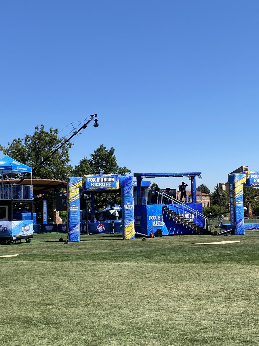 Fox Big Noon Kickoff ready to go at Farrand Field. #skobuffs #fox #Coloradobuffs <a href="/CUBarstool/">Barstool Colorado</a> <a href="/BNKonFOX/">Big Noon Kickoff</a>