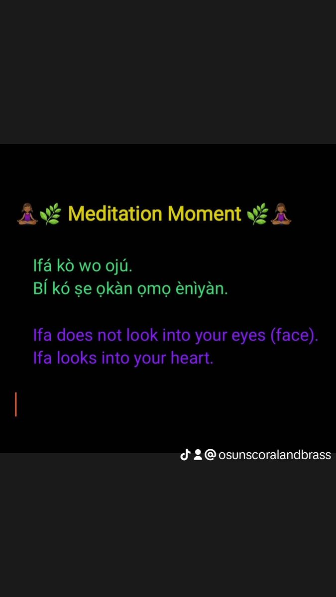 Whoooosaaahhh 🔥🌍🌬🌊💫. 

#meditationmoment 
#meditation 
#blackyoga 
#kemeticyoga 
#HealingTheOri
#LongLife
#GoodHealth
#BlessedAbundance
#isese
#iwarere
#IFÁ
#Odu
#divination 
#OponIFÁ
#Opele
#IFADivination
#WisdomofIFA
#ElegunOyaUSA
#IFARonke
#Osundara
#OsunsCoralandBrass