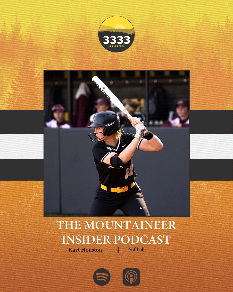 3333 Collective (@3333collective) on Twitter photo Newest episode of The Mountaineer Insider Podcast features <a href="/AppStateSB/">App State Softball</a> outfielder <a href="/kaythouston/">Kayt Houston</a> ! Make sure you listen and download this awesome conversation with Kayt and <a href="/AppState_FB/">App State Football</a> legend <a href="/kaiden__smith/">Kaiden Smith</a>!
linktr.ee/mountaineerins… Newest episode of The Mountaineer Insider Podcast features <a href="/AppStateSB/">App State Softball</a> outfielder <a href="/kaythouston/">Kayt Houston</a> ! Make sure you listen and download this awesome conversation with Kayt and <a href="/AppState_FB/">App State Football</a> legend <a href="/kaiden__smith/">Kaiden Smith</a>!
linktr.ee/mountaineerins…