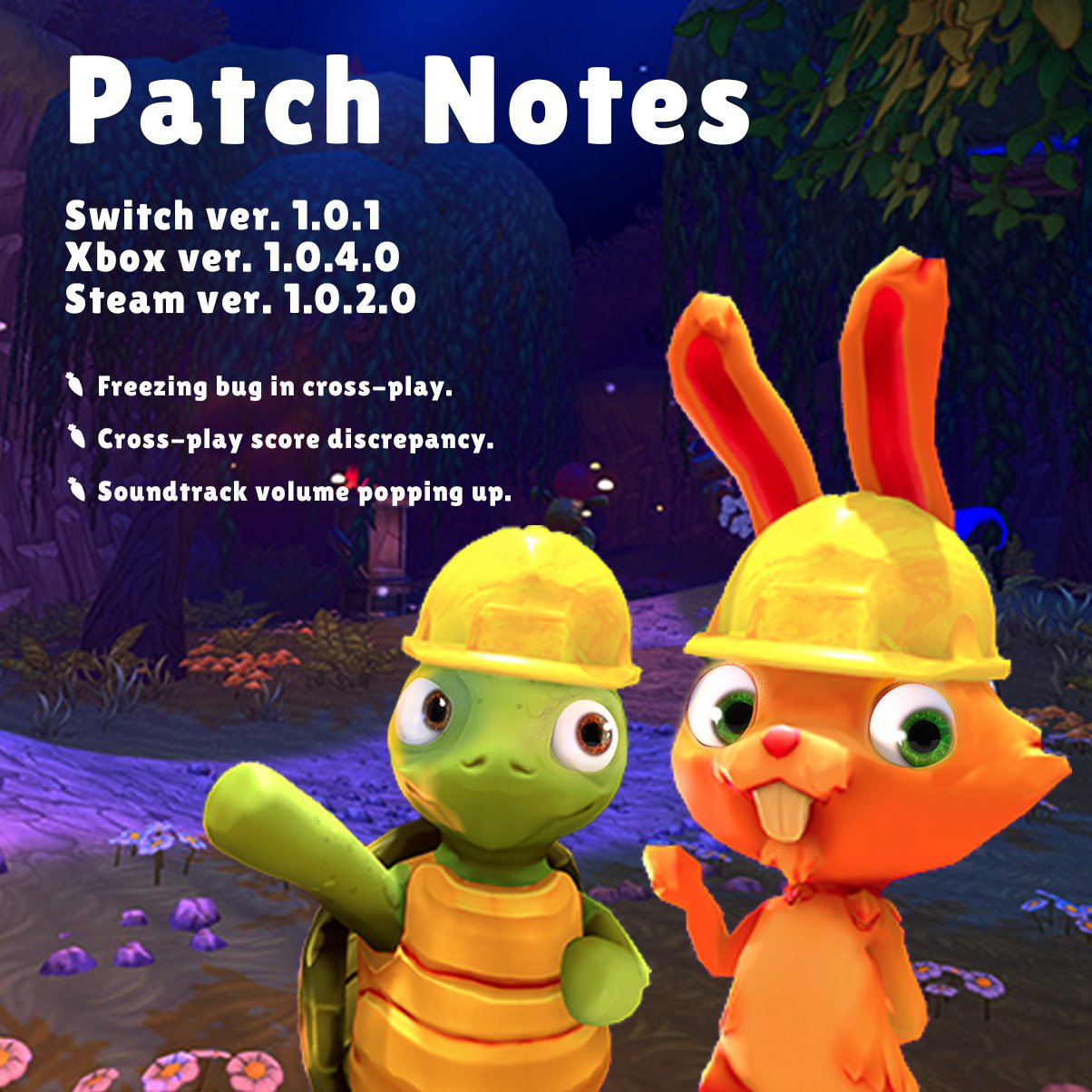 Seashell Studio - Running Fable ⚡Switch/Xbox🐢🐇 on X: Thanks for all the  feedback and love we have received for #RunningFable! ❤️ We have added a  new patch for every console! 🎮 Fixing