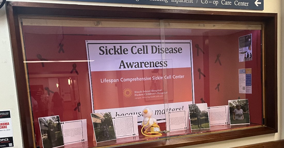 LOVE LOVE LOVE our #SickleCellAwarenessMonth display, where we highlight the lives of some of our patients, showcasing the amazing PEOPLE that they are!

“I want people to know that I’m a whole  person, not just someone with SCD”❤️

#BecauseItMatters