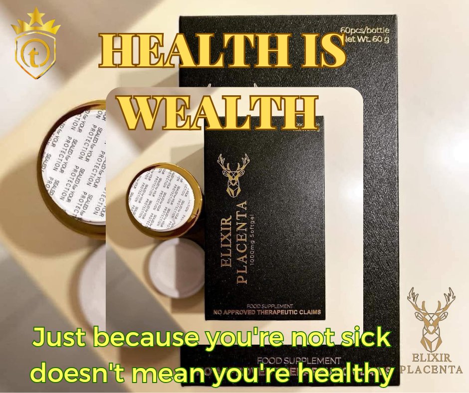 Elixir_Placenta's tweet image. Being not sick doesn&apos;t mean you&apos;re healthy.Take food supplements to ensure your body gets the nutrients it needs to thrive. 
✨Take ELIXIR PLACENTA to boost your immune system 
Remember Health is Wealth ❤️👍💐
To know more about this product Check Here:
elixirplacenta.info/frineledesma