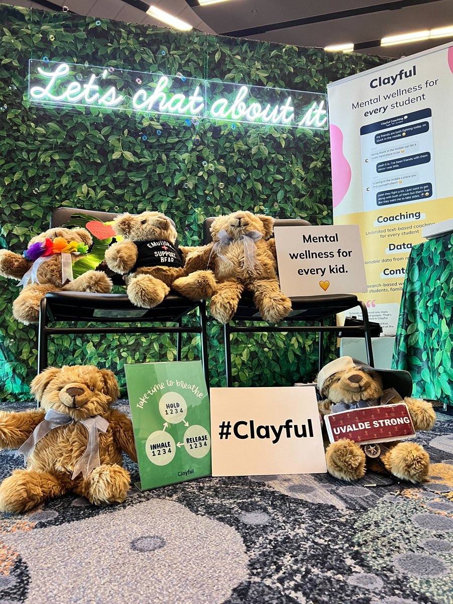 👋 Clayful is THRILLED to be at the SMWC Wellness Together conference today. Come chat with us at our bubble booth. 🫧

What are YOU doing to help solve the youth mental health crisis? 💪

#SMWC7 #kidsmentalhealth #mentalhealthmatters #teenmentalhealth
