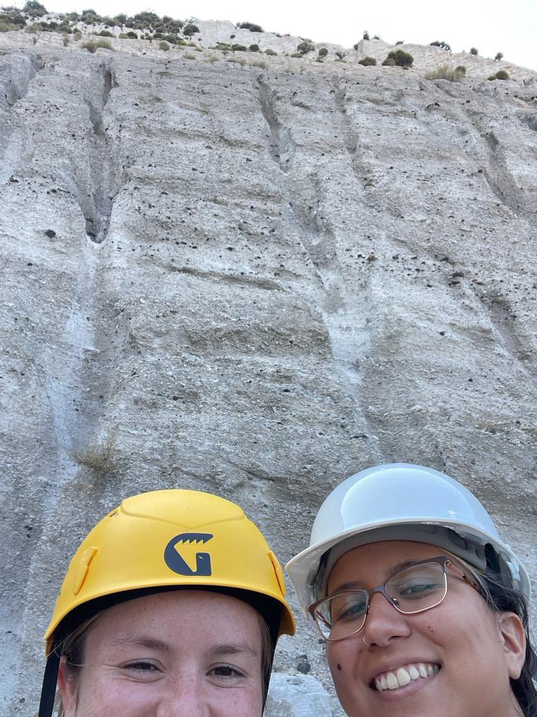 Today’s adventures in the field: it’s been really interesting to see more pyroclastic deposits in Lipari!