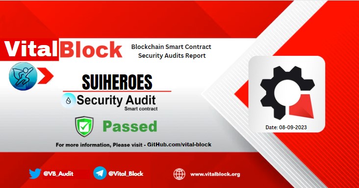 <a href="/VB_Audit/">Vital Block 🛡️ Security</a> Has Completed The Smart Contract Security Audit Of <a href="/Suiheroes_io/">Suiheroes💧| #1 CASINO GAMING ON MULTI-CHAIN</a> #SUIHEROES

📝 Review Full Audit Report On VB - GITHUB 📜 gitlab.com/vital-block/Sm…

☎️ Request Audit or KYC  <a href="/VB_Audit/">Vital Block 🛡️ Security</a>

🌐 Suiheroes.com/coinflip

#Sui #SmartContracts #Audit #Suinetwork #crypto #Coinflip