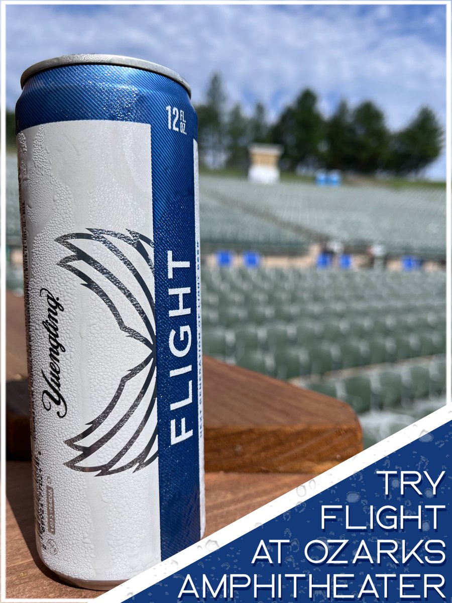 FLIGHT by Yuengling. It's the next generation of light beer for those who don’t follow trends but craft them. FLIGHT by Yuengling is 12 ounces of uncompromised refreshment from America’s Oldest Brewery. Now served at the Ozarks Amphitheater.