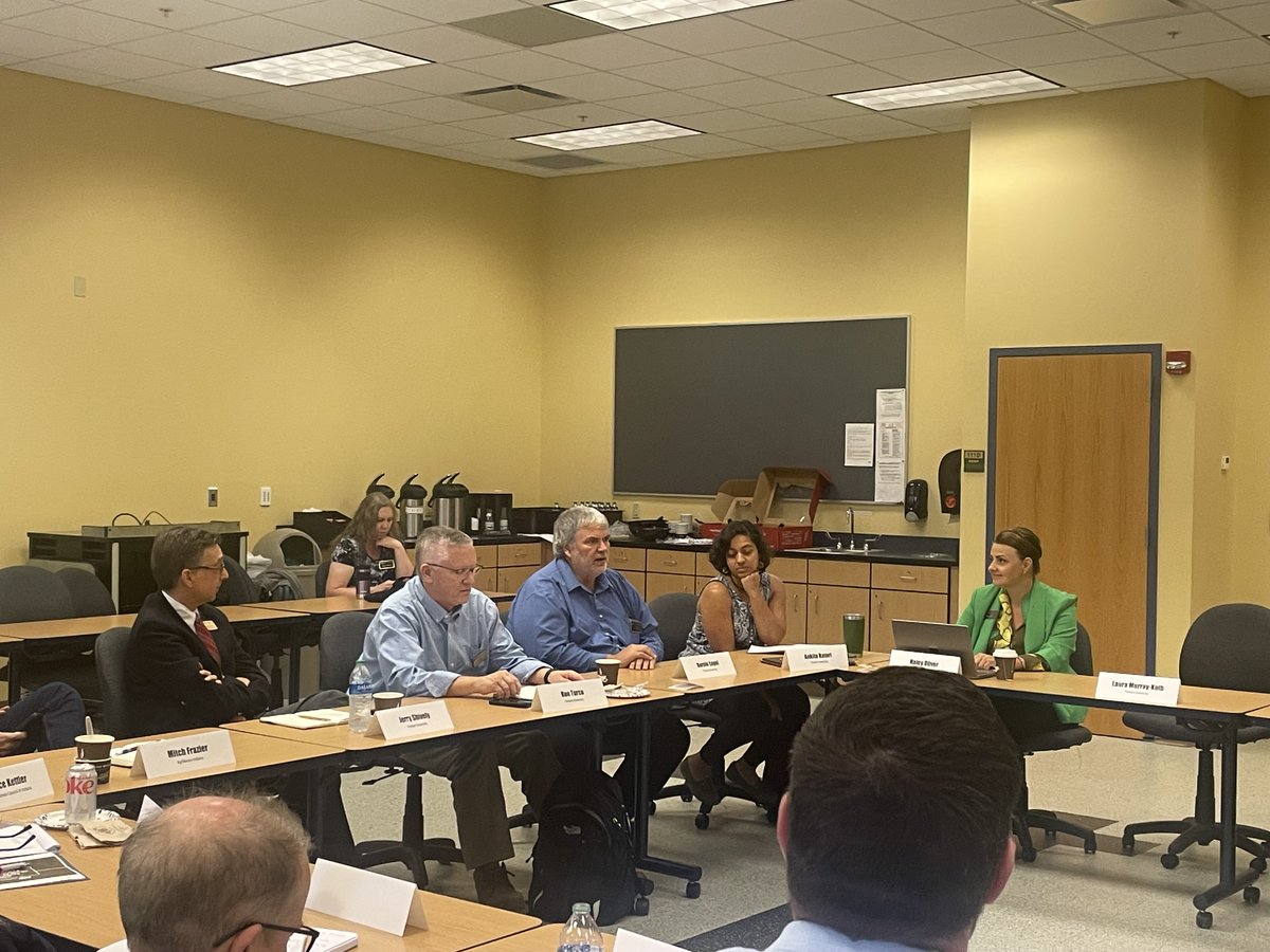 PurdueAg's tweet photo. #PurdueAg and @PurdueCGFS partnered with the @EleanorCrookFdn and @RepJimBaird to host a roundtable on Indiana’s Leadership in the Fight against Global Hunger and Malnutrition with leaders from across Indiana agriculture. The discussion centered around the role of research, innovation and public-private partnerships in strengthening global food security.