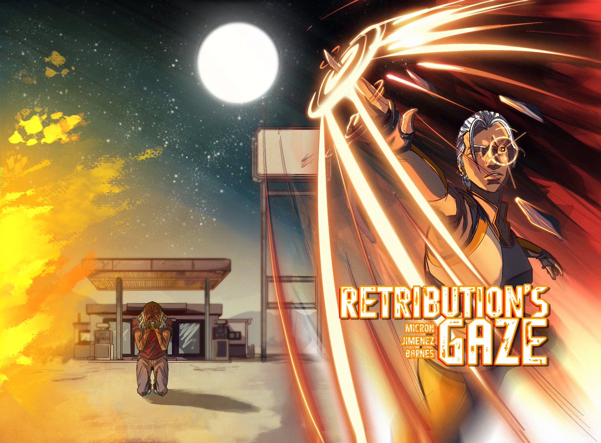 microncomics's tweet image. I am excited to announce my first ever kickstarter RETRIBUTION'S GAZE! A 40+ page hardcover by Me, @Martacuss, and @reed_hb! "Retribution's Gaze" is a gripping tale of revenge, redemption, and the blurred lines of right and wrong.

Check it out today! kck.st/3PikNOa