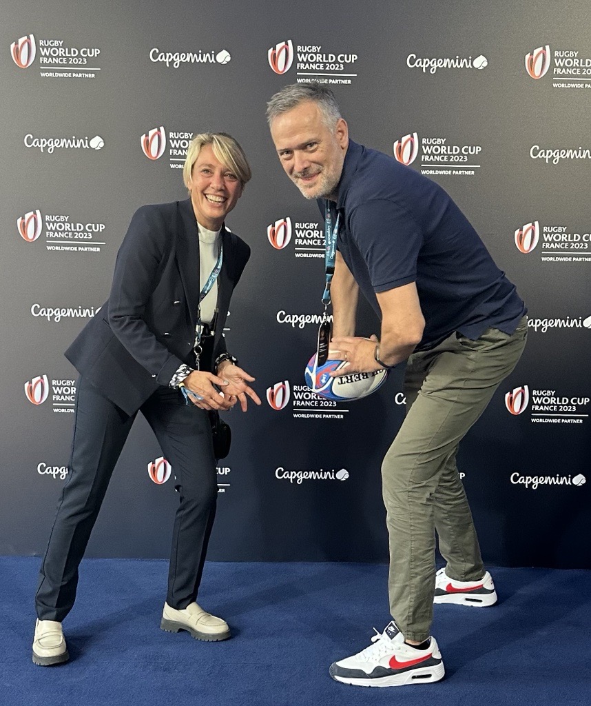 KapiaRGI's tweet photo. 🏆KAPIA-RGI est prêt pour la mêlée avec le #XVdeFrance et son partenaire @Capgemini pour le match d’ouverture : France contre la Nouvelle Zélande Rugby World Cup France 2023 🇫🇷🏈Allez les Bleus ! 💙🤍❤️ #UnisPourUnRêve #GetTheFutureYouWant #RWC2023 #FRANZL #kapiaRgi #rgipeople https://t.co/VuivZ3svyH
