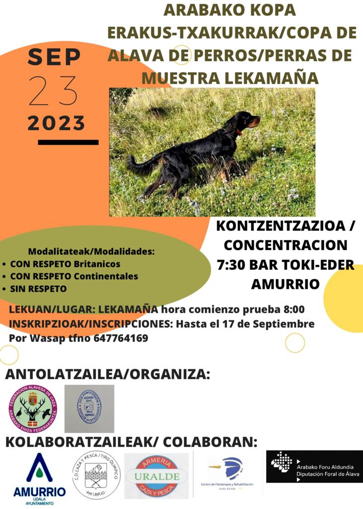 FedeAlavaCaza's tweet photo. COPA DE ALAVA DE PERROS DE MUESTRA https://t.co/MbhQB55kb5