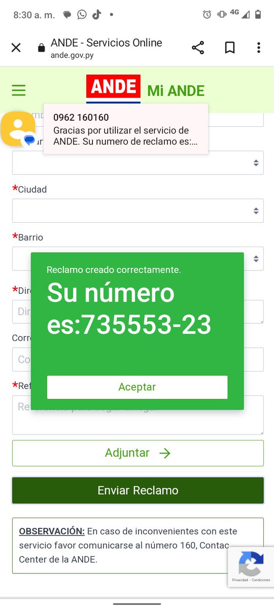 ellyjefa's tweet photo. @ANDEOficial Zona de Limpio Villa Enrique estamos sin energía eléctrica desde ayer,ya hice mi reclamo desde la web https://t.co/PkFVATdV46