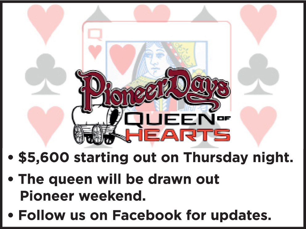 Queen of Hearts drawing is over $6,970, and we will be drawing 10 more cards Friday night.
Every ticket pulled will be paid. Will stop selling cards around 8:30. Drawing will be at 9:15.
Stop by the Big Ticket Tent to get your tickets!
